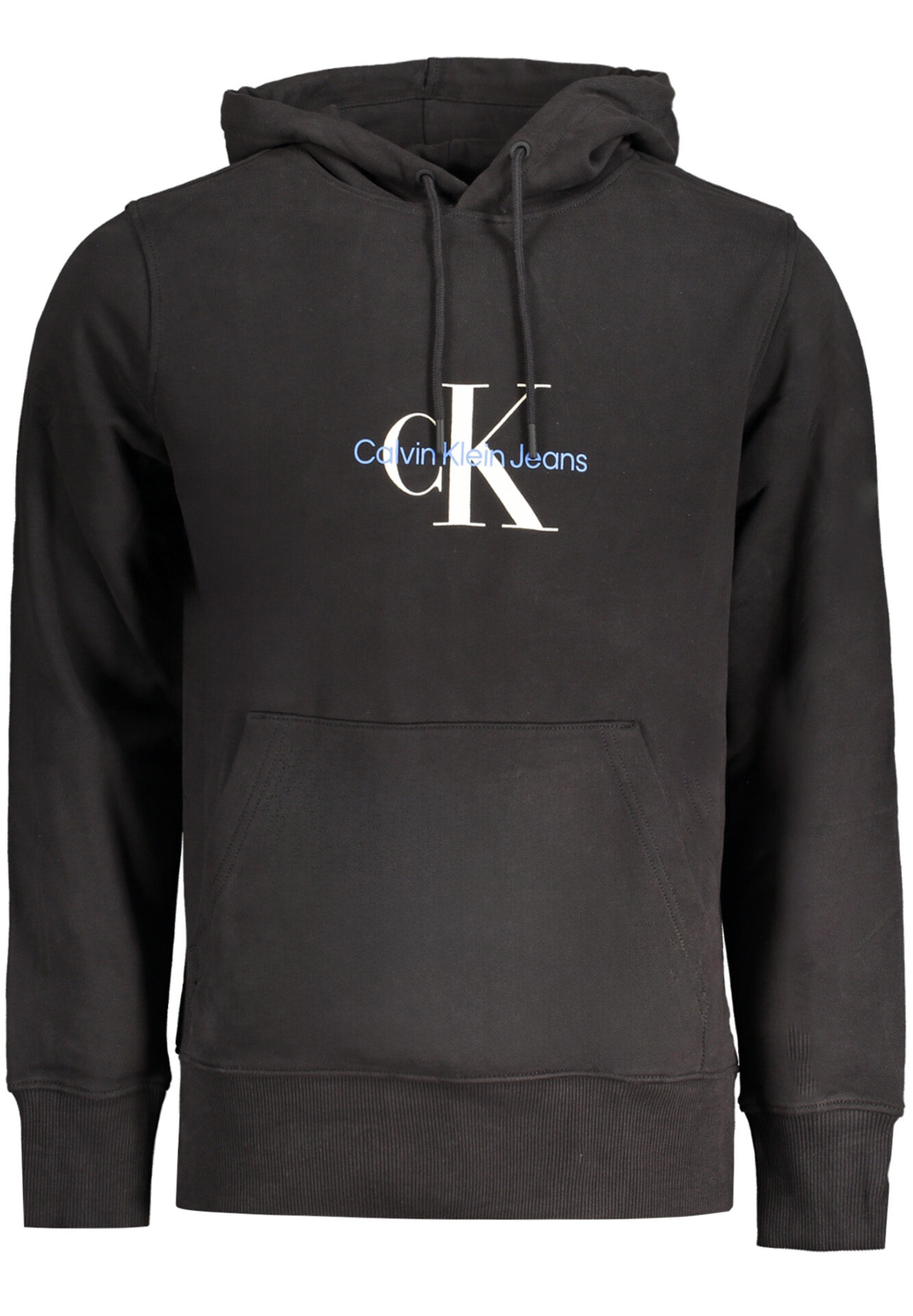 CALVIN KLEIN MEN'S BLACK ZIP-UP SWEATSHIRT