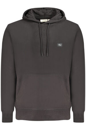 CALVIN KLEIN MEN'S BLACK ZIP-UP SWEATSHIRT