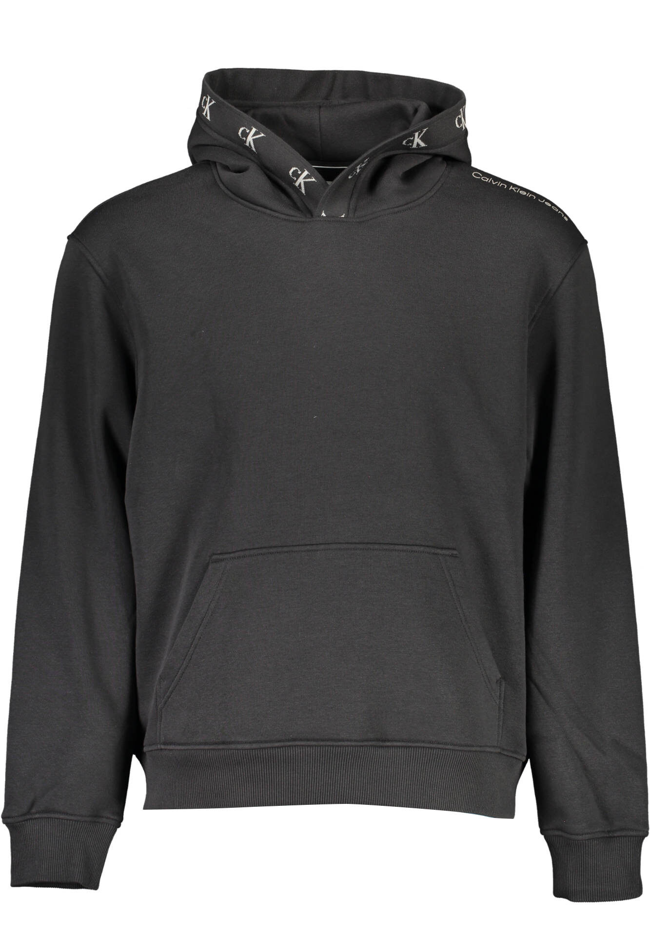 CALVIN KLEIN MEN'S BLACK ZIP-UP SWEATSHIRT