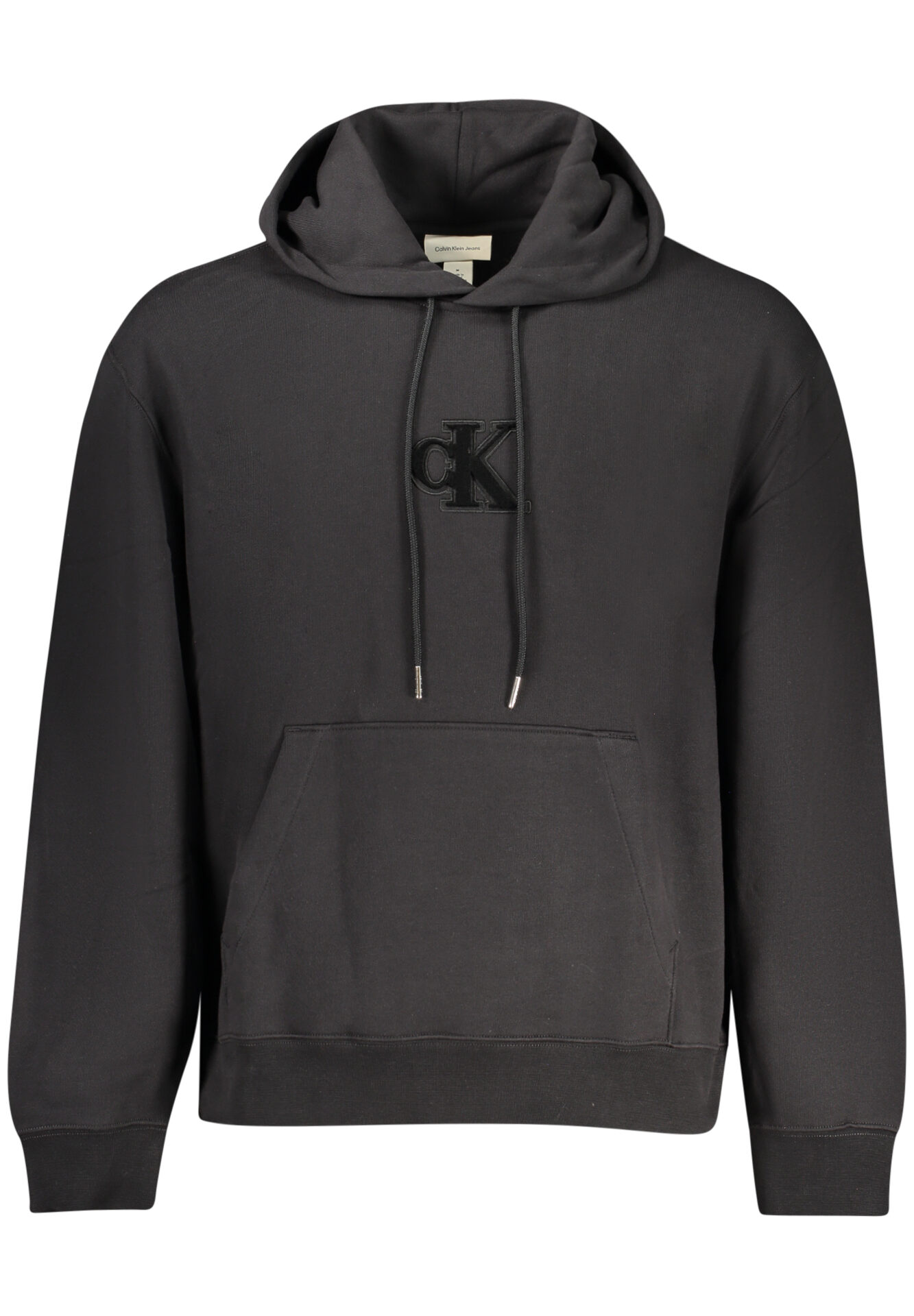 CALVIN KLEIN MEN'S BLACK ZIP-UP SWEATSHIRT