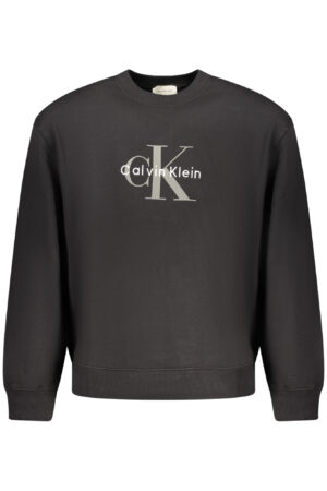 CALVIN KLEIN MEN'S BLACK ZIP-UP SWEATSHIRT