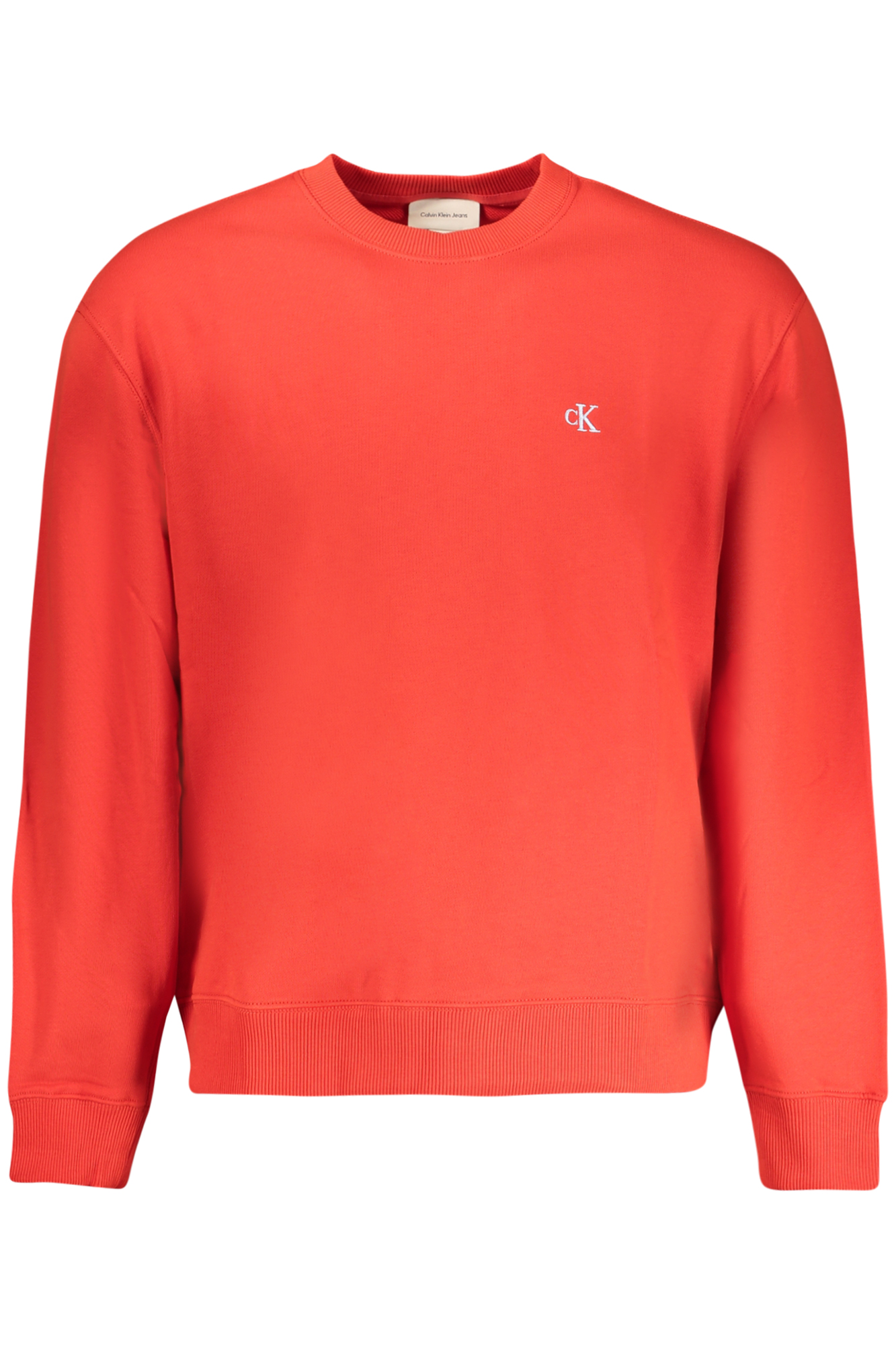 CALVIN KLEIN MEN'S RED ZIP-UP SWEATSHIRT CALVIN KLEIN MEN'S RED ZIP-UP SWEATSHIRT