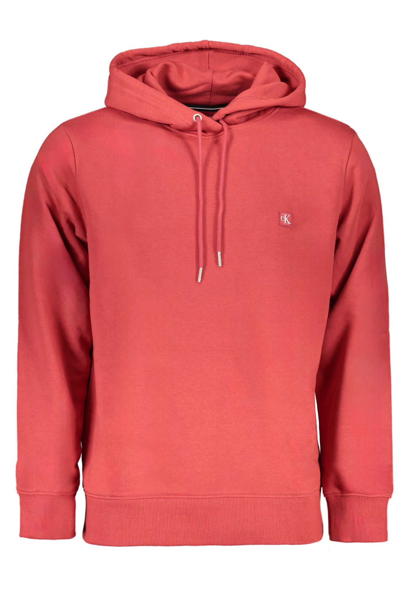 CALVIN KLEIN MEN'S RED ZIP-OUT SWEATSHIRT
