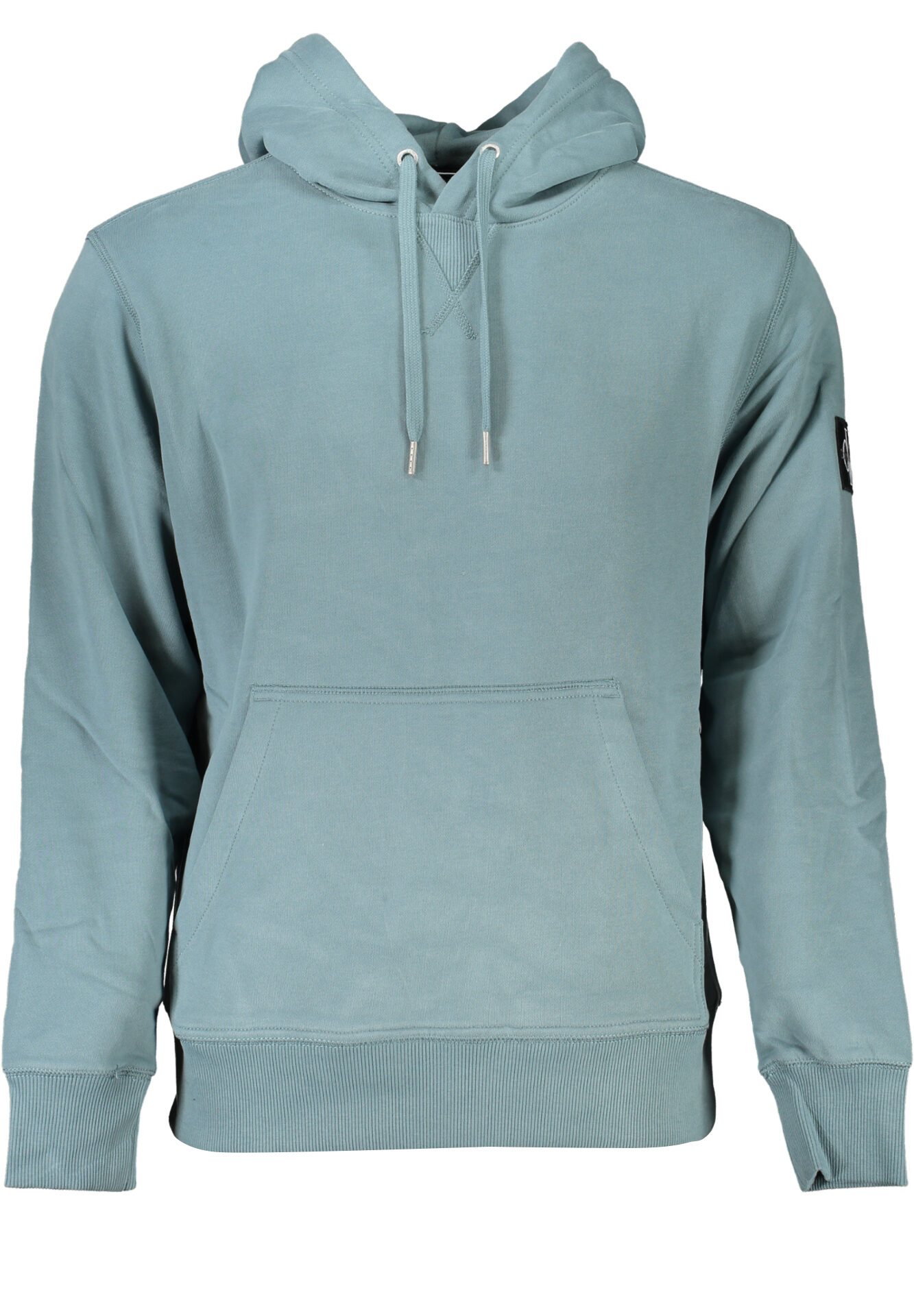 CALVIN KLEIN MEN'S GREEN ZIPLESS SWEATSHIRT