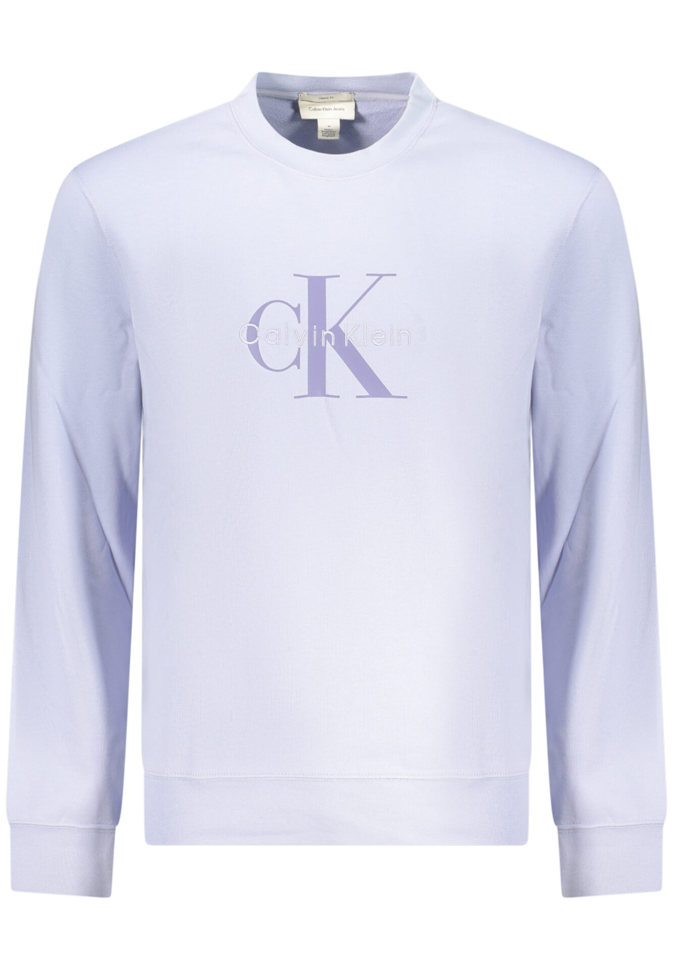 CALVIN KLEIN MEN'S PURPLE ZIP-UP SWEATSHIRT