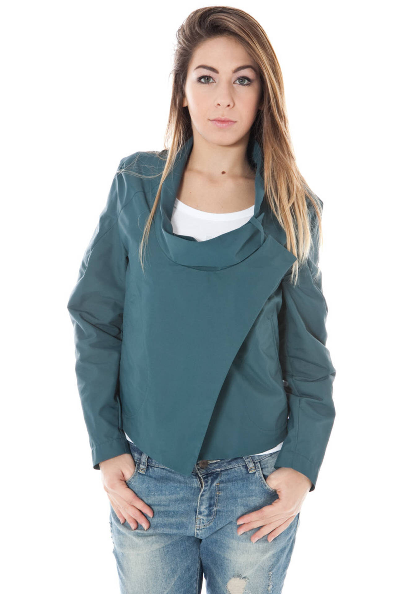 CALVIN KLEIN GREEN WOMEN'S SPORTS JACKET