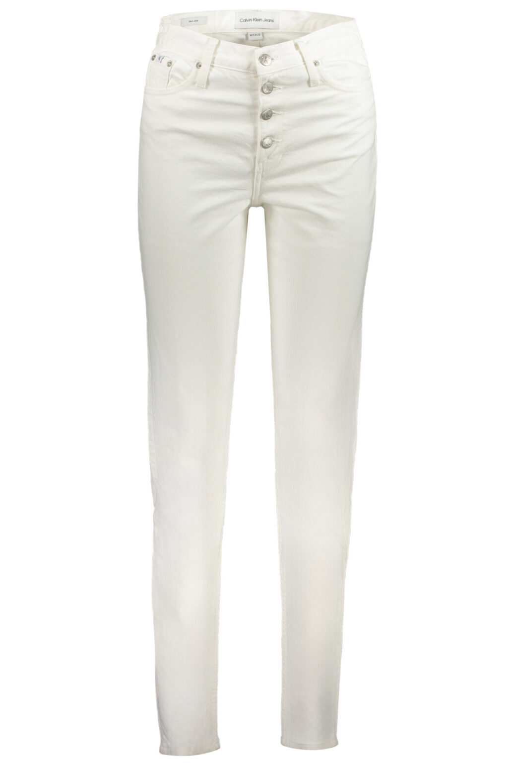 calvinkleinjeansdenimdonnabianco_1 CALVIN KLEIN balti moteriški džinsai