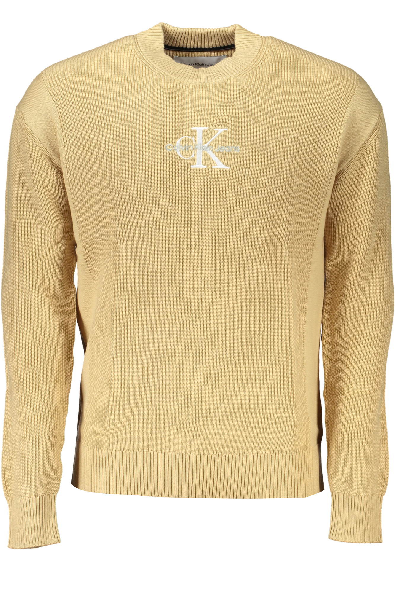 CALVIN KLEIN MEN'S BEIGE SWEATER CALVIN KLEIN MEN'S BEIGE SWEATER