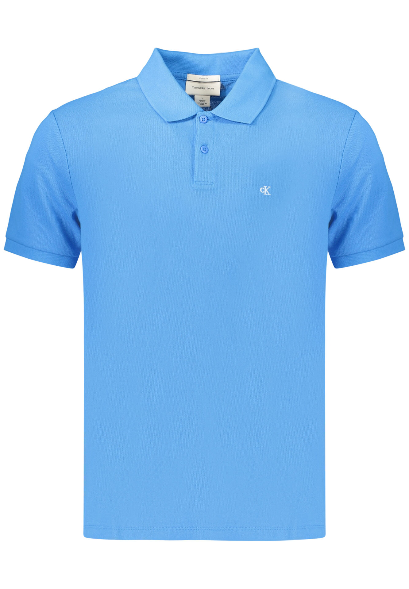CALVIN KLEIN MEN'S SHORT-SLEEVE POLO SHIRT, BLUE