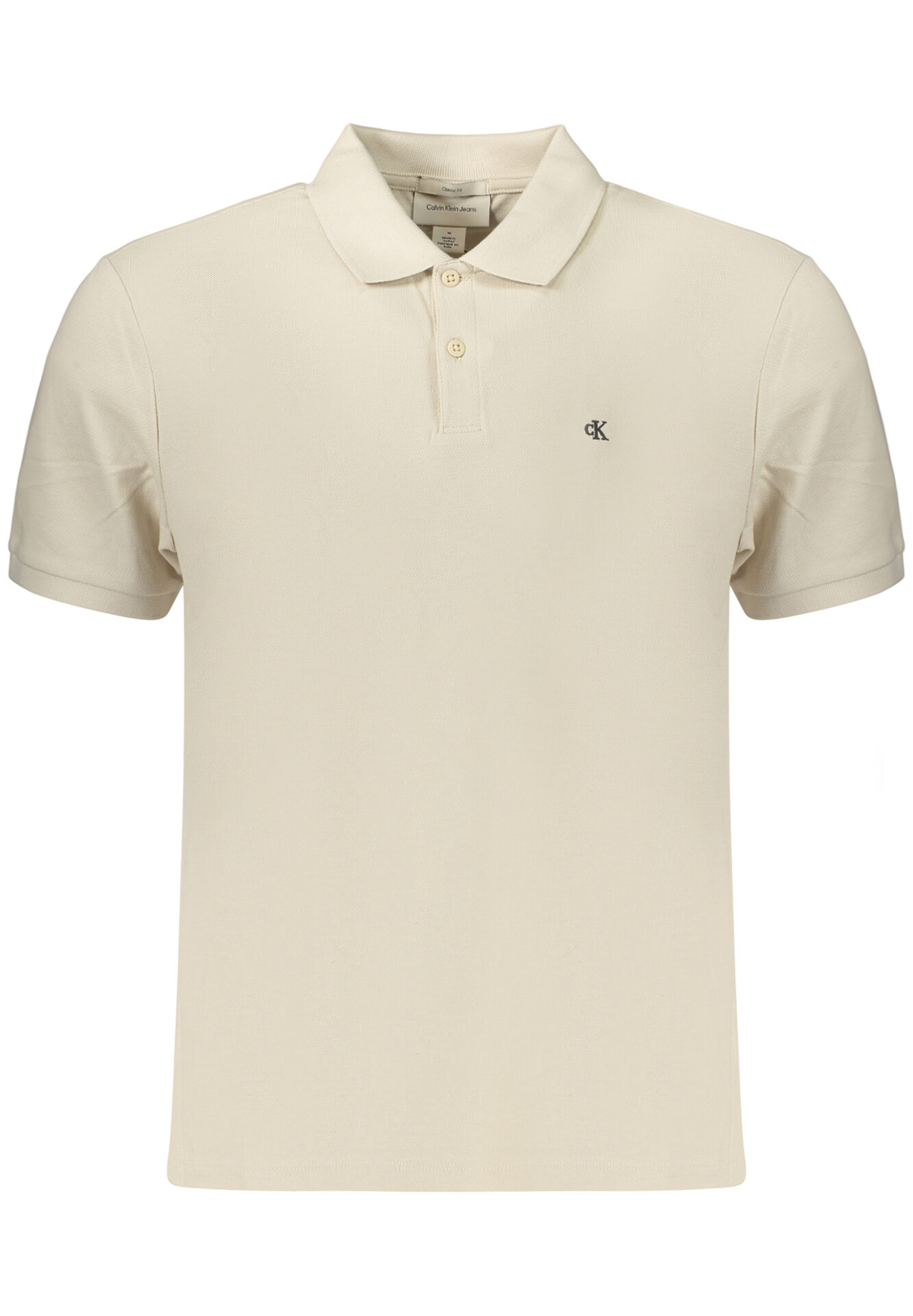 CALVIN KLEIN MEN'S SHORT-SLEEVE POLO SHIRT, BEIGE