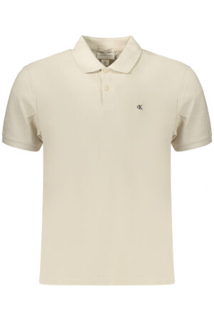 CALVIN KLEIN MEN'S SHORT-SLEEVE POLO SHIRT, BEIGE