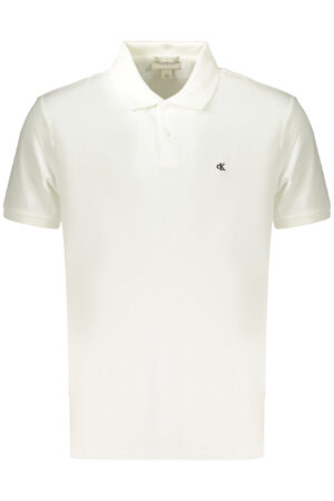CALVIN KLEIN MEN'S SHORT-SLEEVE POLO SHIRT WHITE