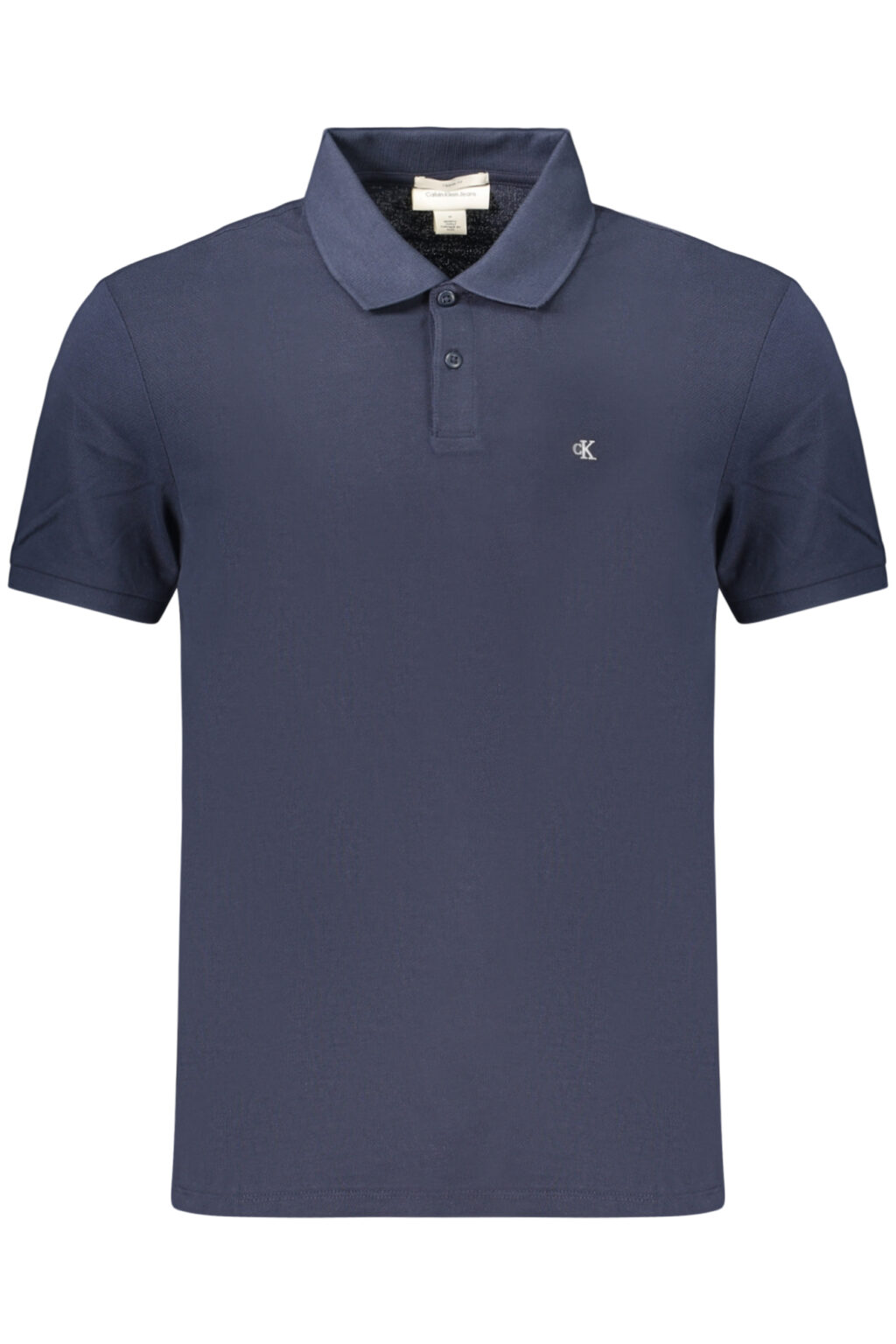 calvinkleinpolomanichecorteuomoblu_1 CALVIN KLEIN mėlyni vyriški polo marškinėliai trumpomis rankovėmis
