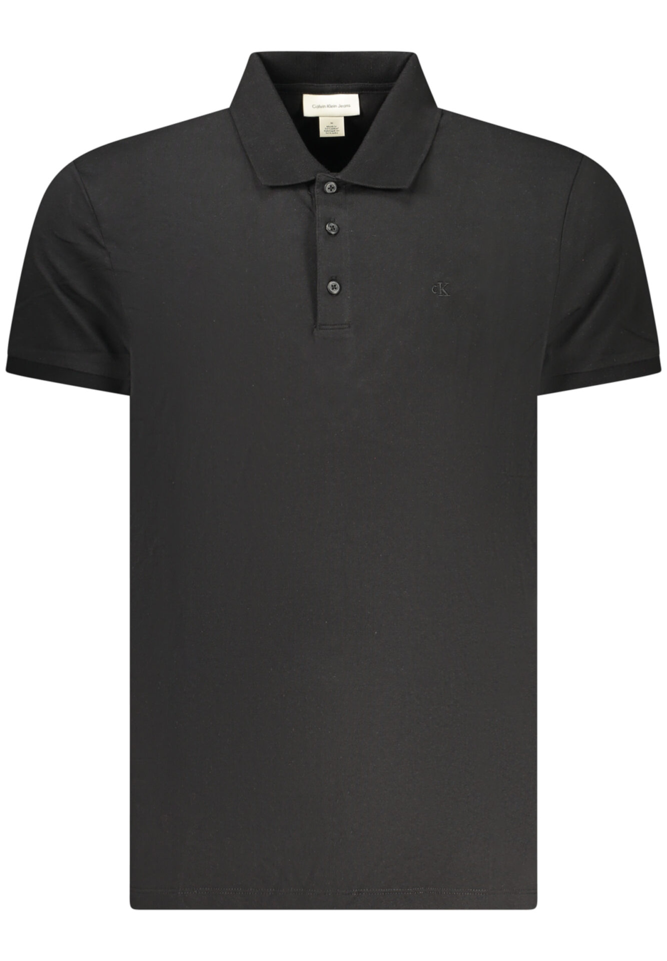 CALVIN KLEIN MEN'S SHORT-SLEEVE POLO SHIRT BLACK