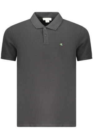 CALVIN KLEIN MEN'S SHORT SLEEVE POLO BLACK