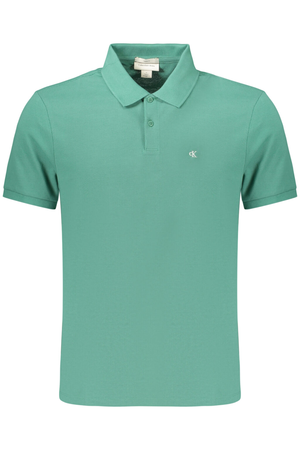 CALVIN KLEIN žali vyriški polo marškinėliai trumpomis rankovėmis