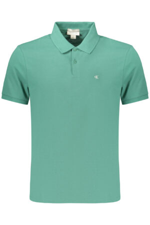 CALVIN KLEIN MEN'S SHORT-SLEEVE POLO SHIRT GREEN