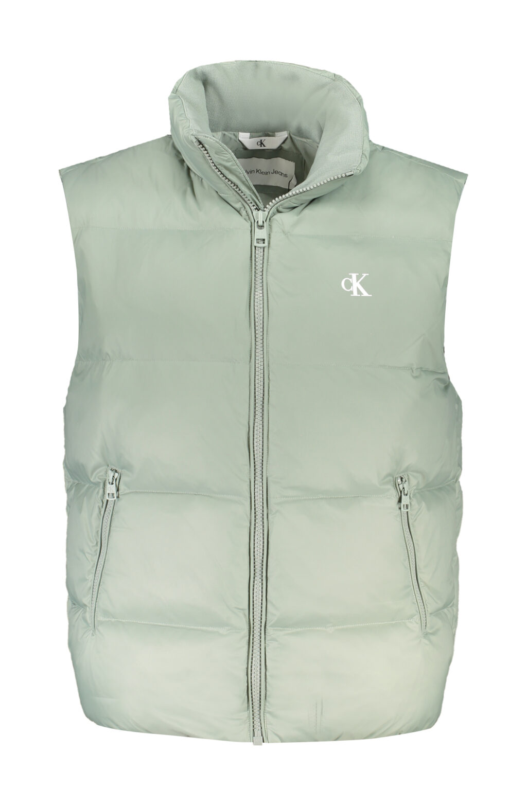 calvinkleinsmanicatouomoverde_1 CALVIN KLEIN žali vyriški marškinėliai be rankovių