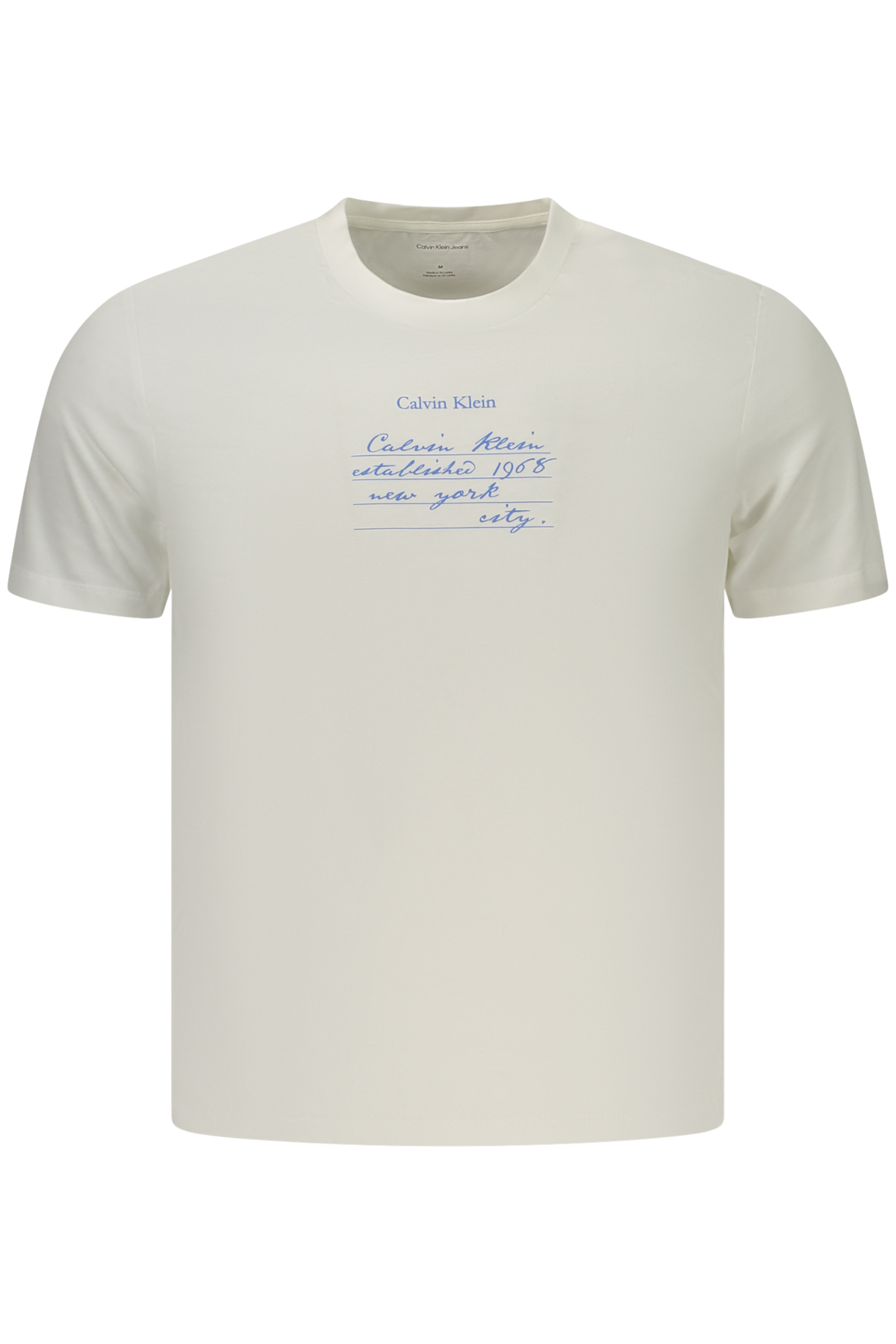 CALVIN KLEIN MEN'S SHORT-SLEEVE T-SHIRT WHITE CALVIN KLEIN MEN'S SHORT-SLEEVE T-SHIRT WHITE