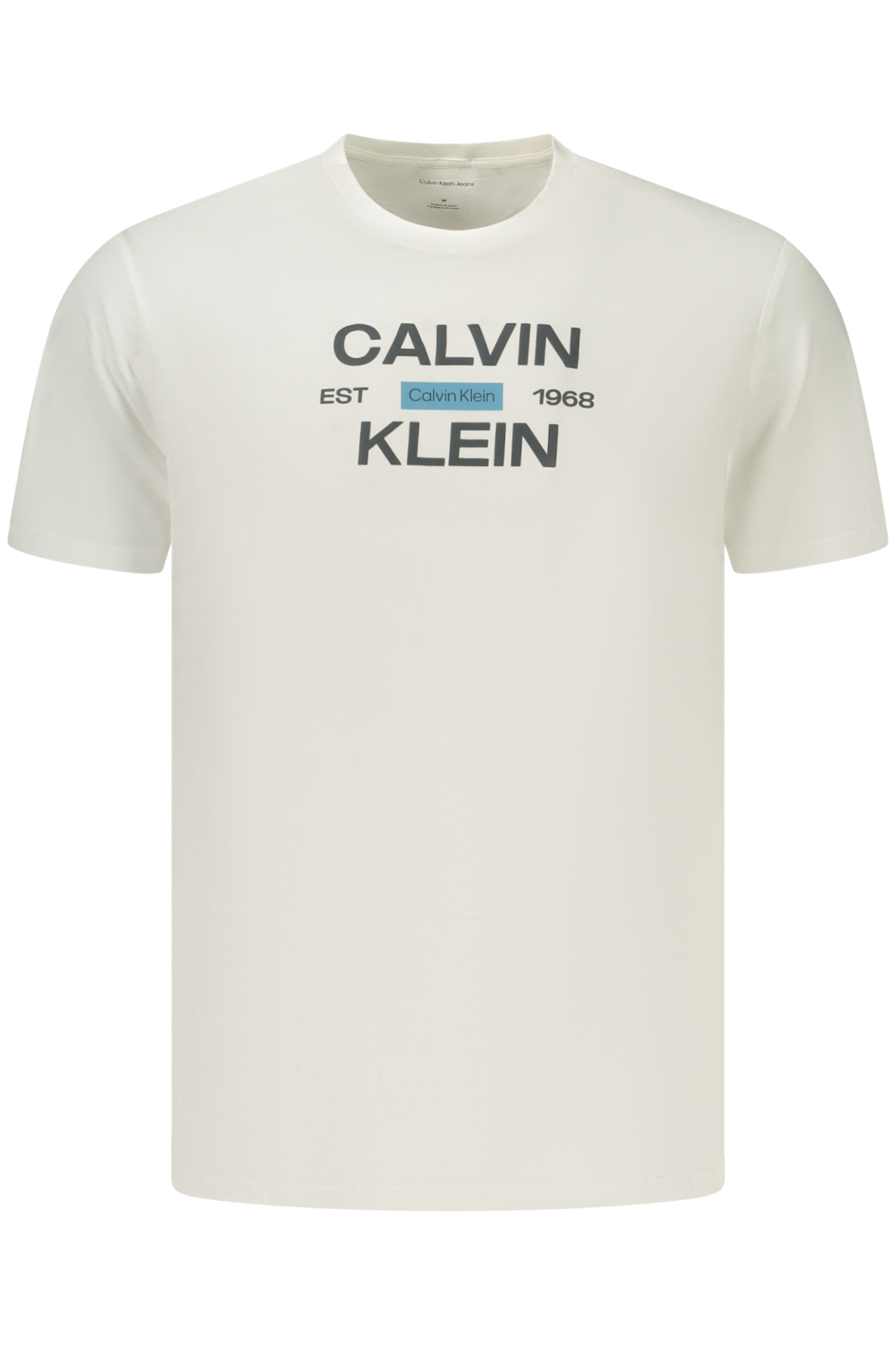 CALVIN KLEIN MEN'S SHORT-SLEEVE T-SHIRT WHITE CALVIN KLEIN MEN'S SHORT-SLEEVE T-SHIRT WHITE