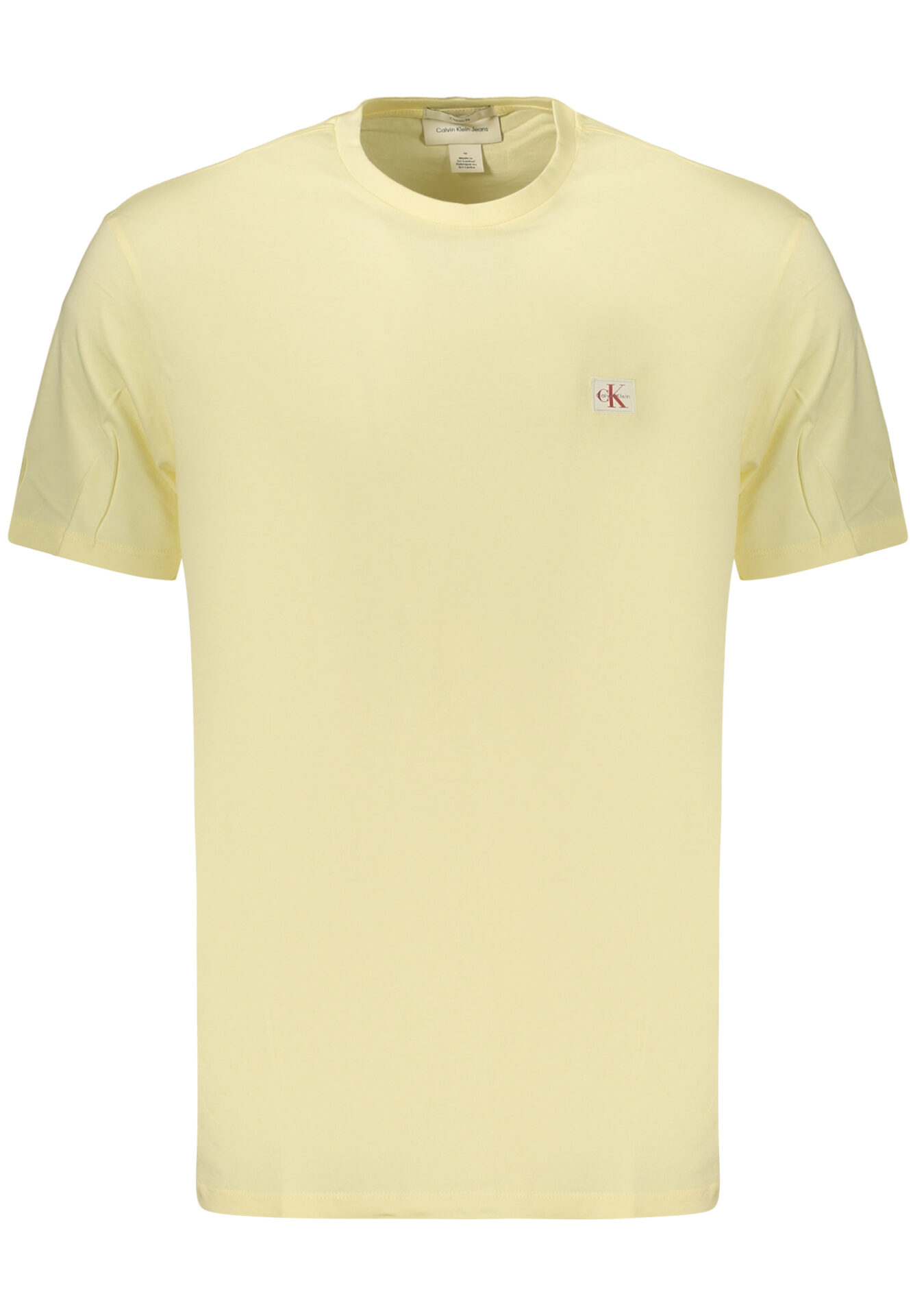 CALVIN KLEIN MEN'S SHORT-SLEEVED T-SHIRT YELLOW