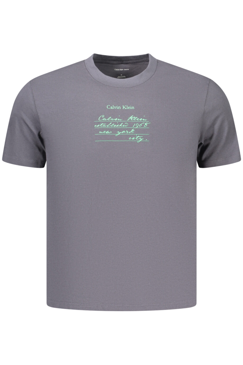 calvinkleint-shirtmanichecorteuomogrigio_1 CALVIN KLEIN vyriški marškinėliai trumpomis rankovėmis, pilki