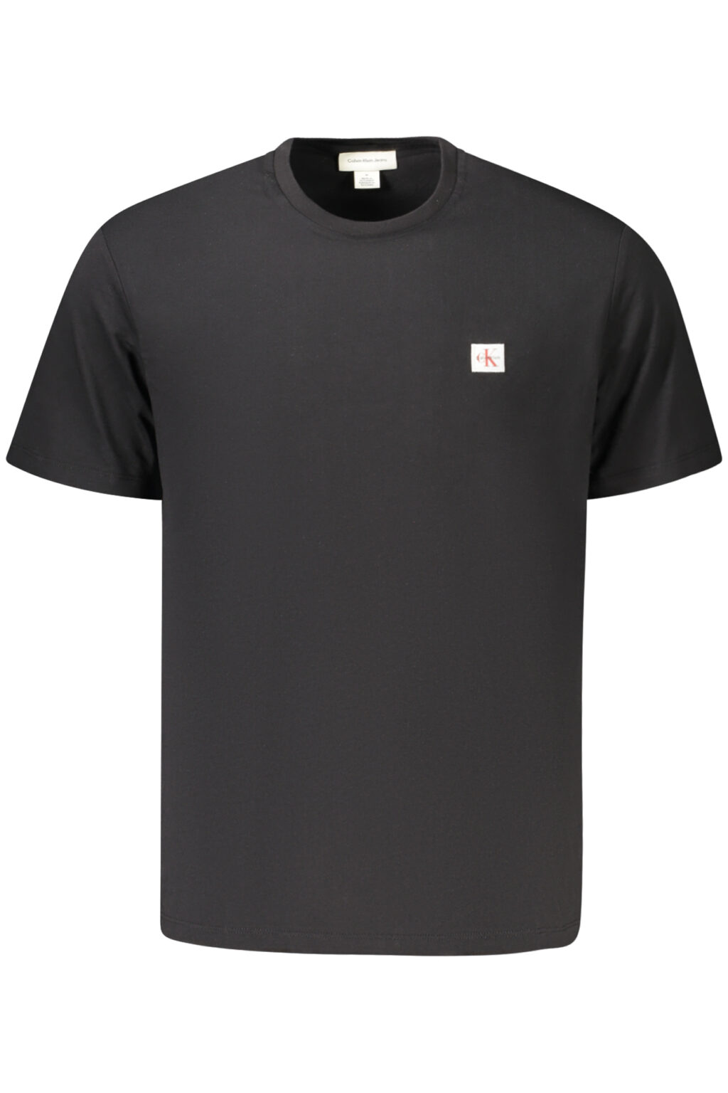 calvinkleint-shirtmanichecorteuomonero_1 CALVIN KLEIN vyriški marškinėliai trumpomis rankovėmis, juodi