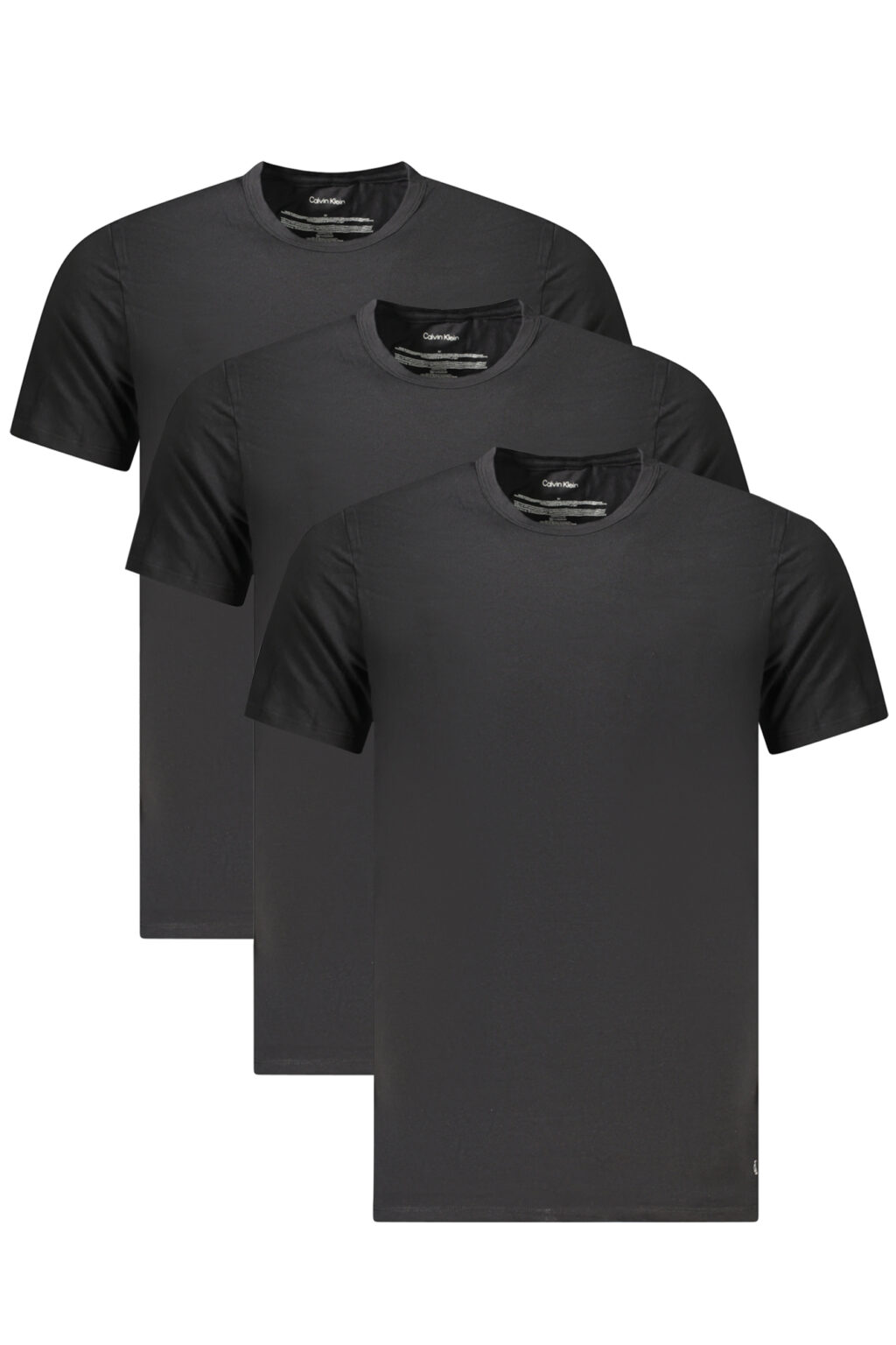 calvinkleint-shirtmanichecorteuomonero_1 CALVIN KLEIN juodi vyriški marškinėliai trumpomis rankovėmis