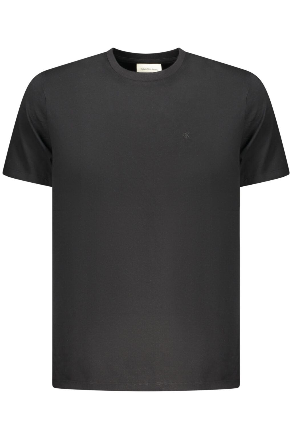 calvinkleint-shirtmanichecorteuomonero_1 CALVIN KLEIN vyriški juodi marškinėliai trumpomis rankovėmis