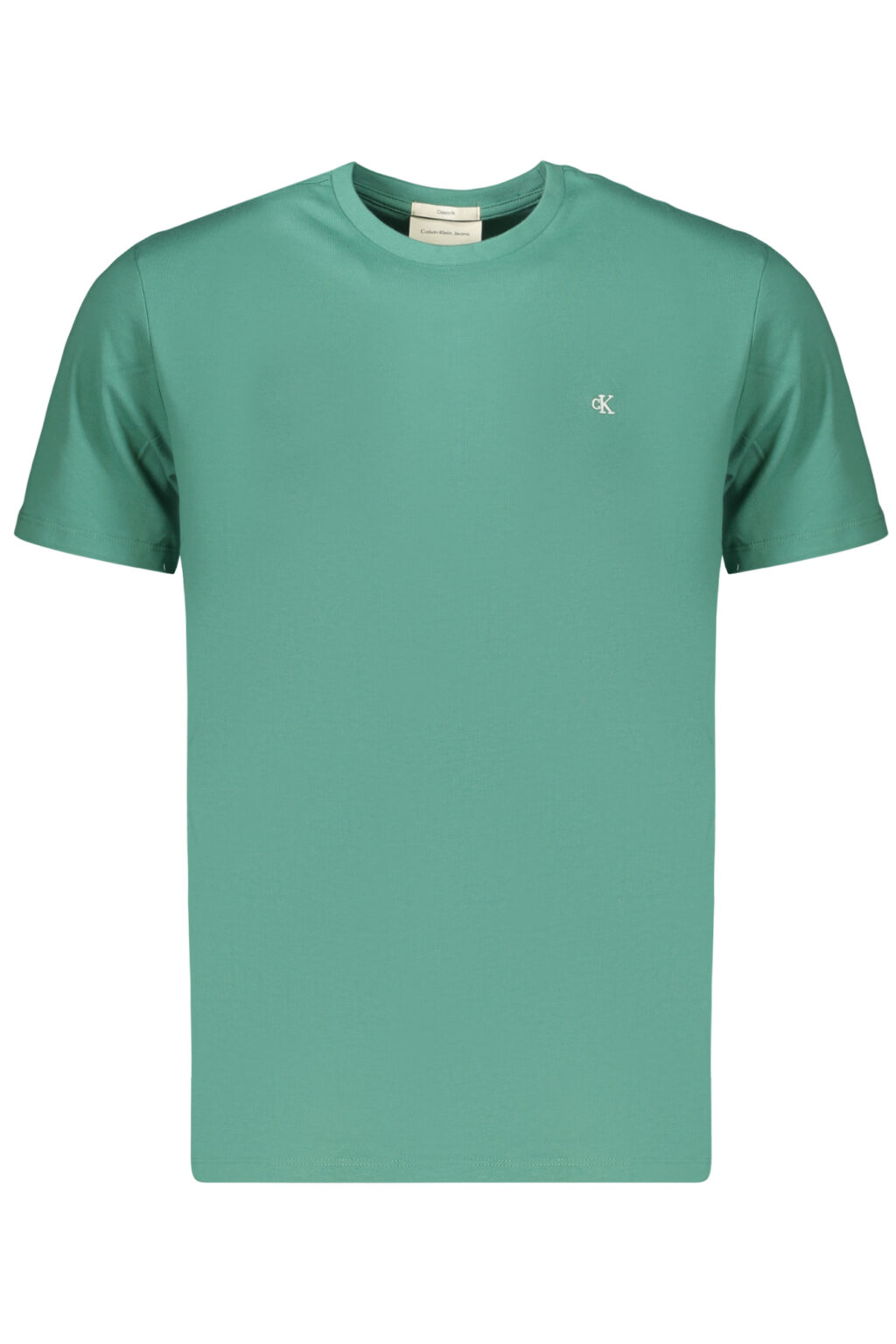 calvinkleint-shirtmanichecorteuomoverde_1 CALVIN KLEIN žali vyriški marškinėliai trumpomis rankovėmis
