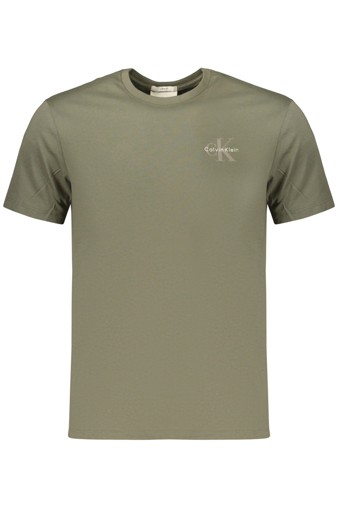 CALVIN KLEIN MEN'S SHORT-SLEEVED T-SHIRT GREEN CALVIN KLEIN MEN'S SHORT-SLEEVED T-SHIRT GREEN