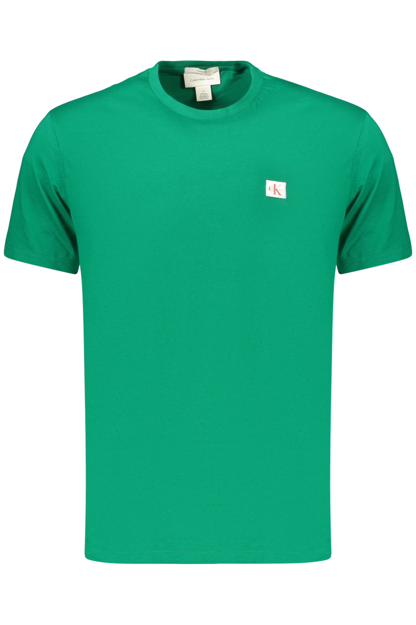 CALVIN KLEIN MEN'S SHORT-SLEEVED T-SHIRT GREEN CALVIN KLEIN MEN'S SHORT-SLEEVED T-SHIRT GREEN