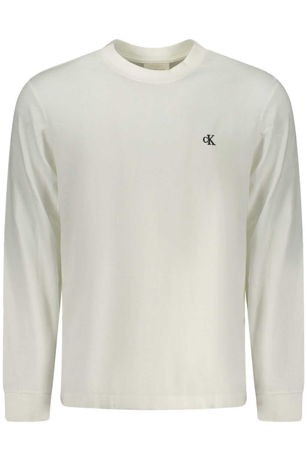 calvinkleint-shirtmanichelungheuomobianco_1 CALVIN KLEIN vyriški balti marškinėliai ilgomis rankovėmis