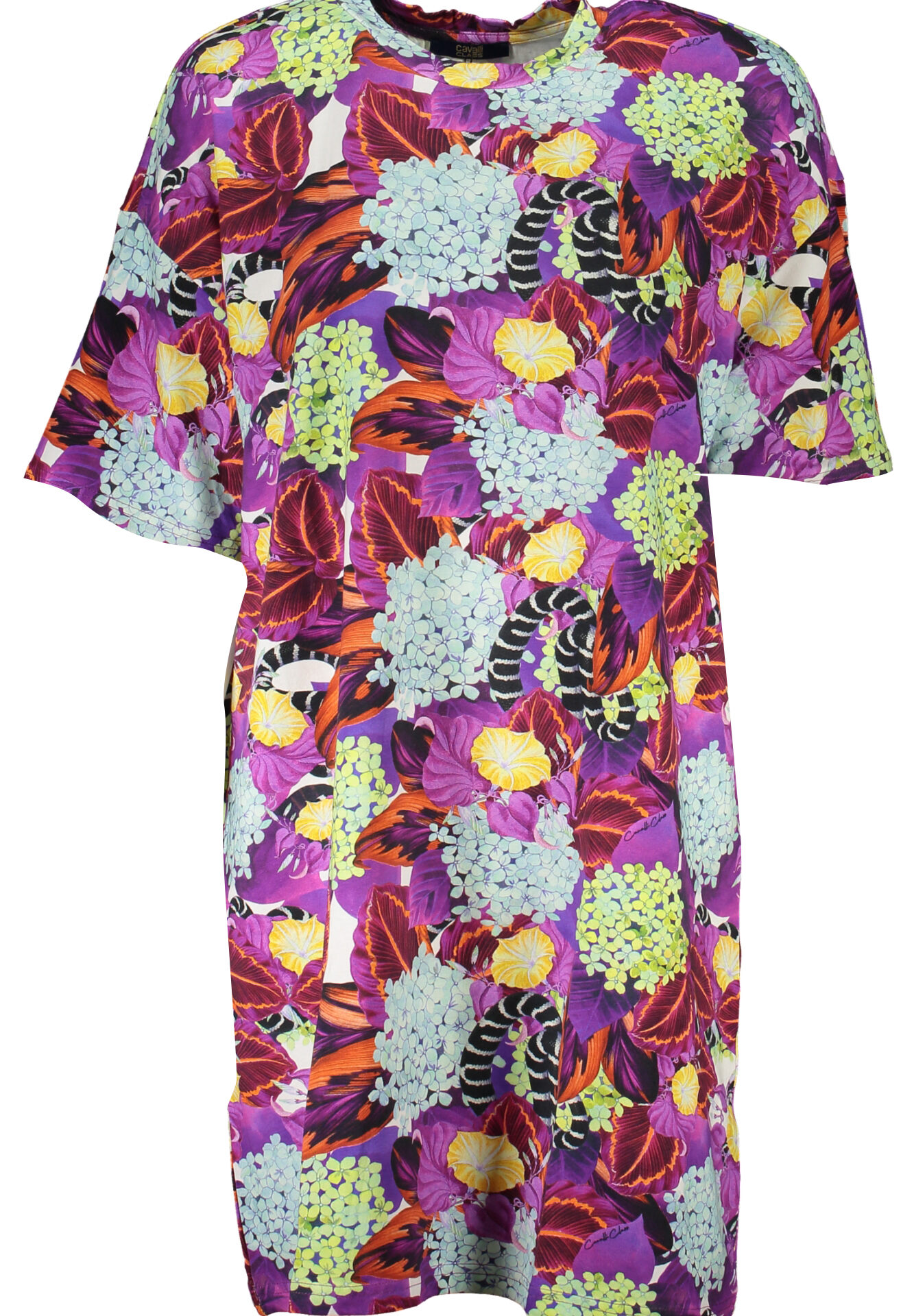 CAVALLI CLASS WOMEN'S SHORT DRESS PURPLE