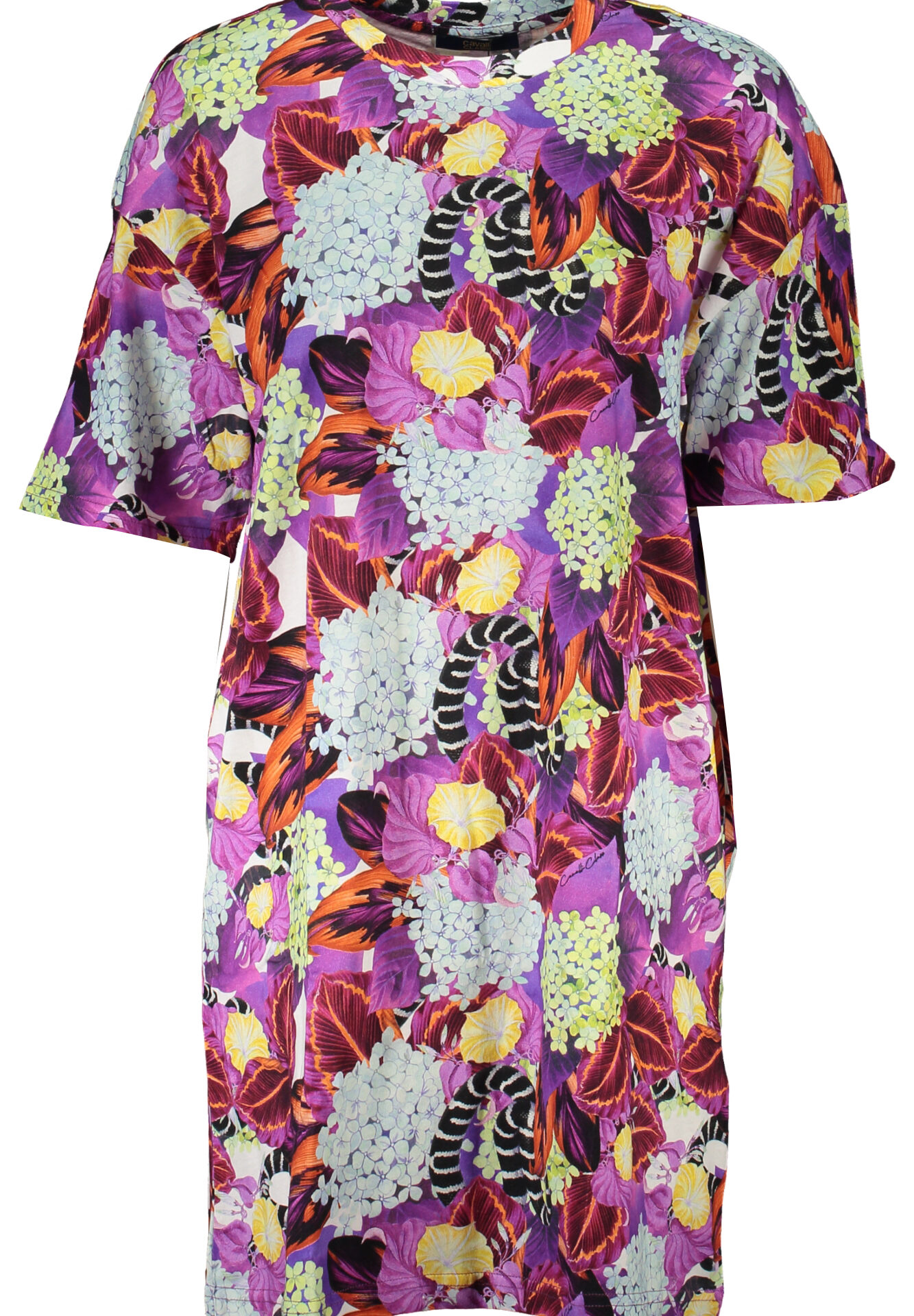 CAVALLI CLASS WOMEN'S SHORT DRESS PURPLE