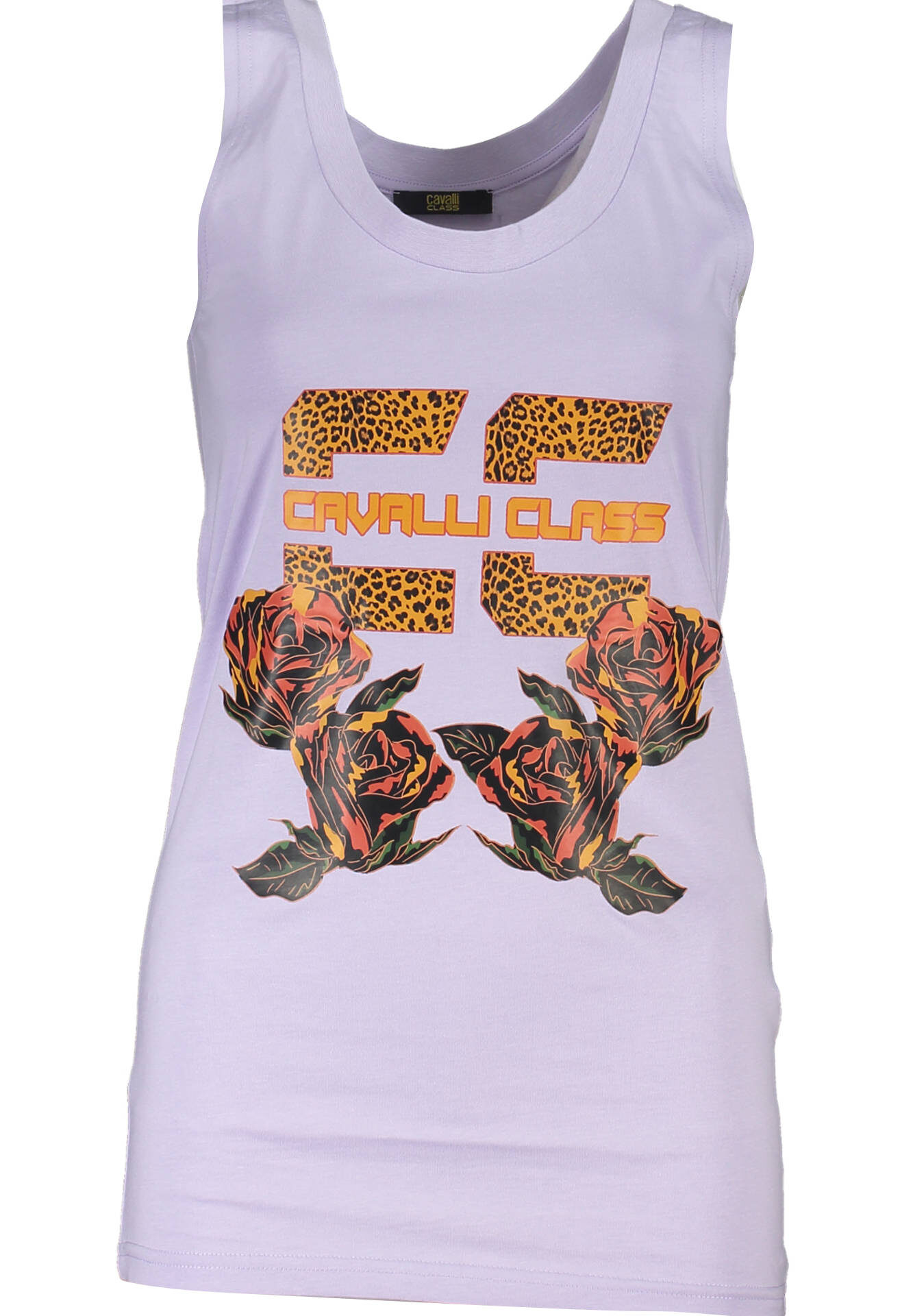 CAVALLI CLASS WOMEN'S PURPLE TANK TOP