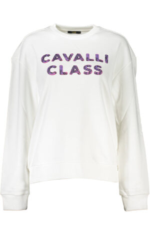 CAVALLI CLASS baltas moteriškas džemperis