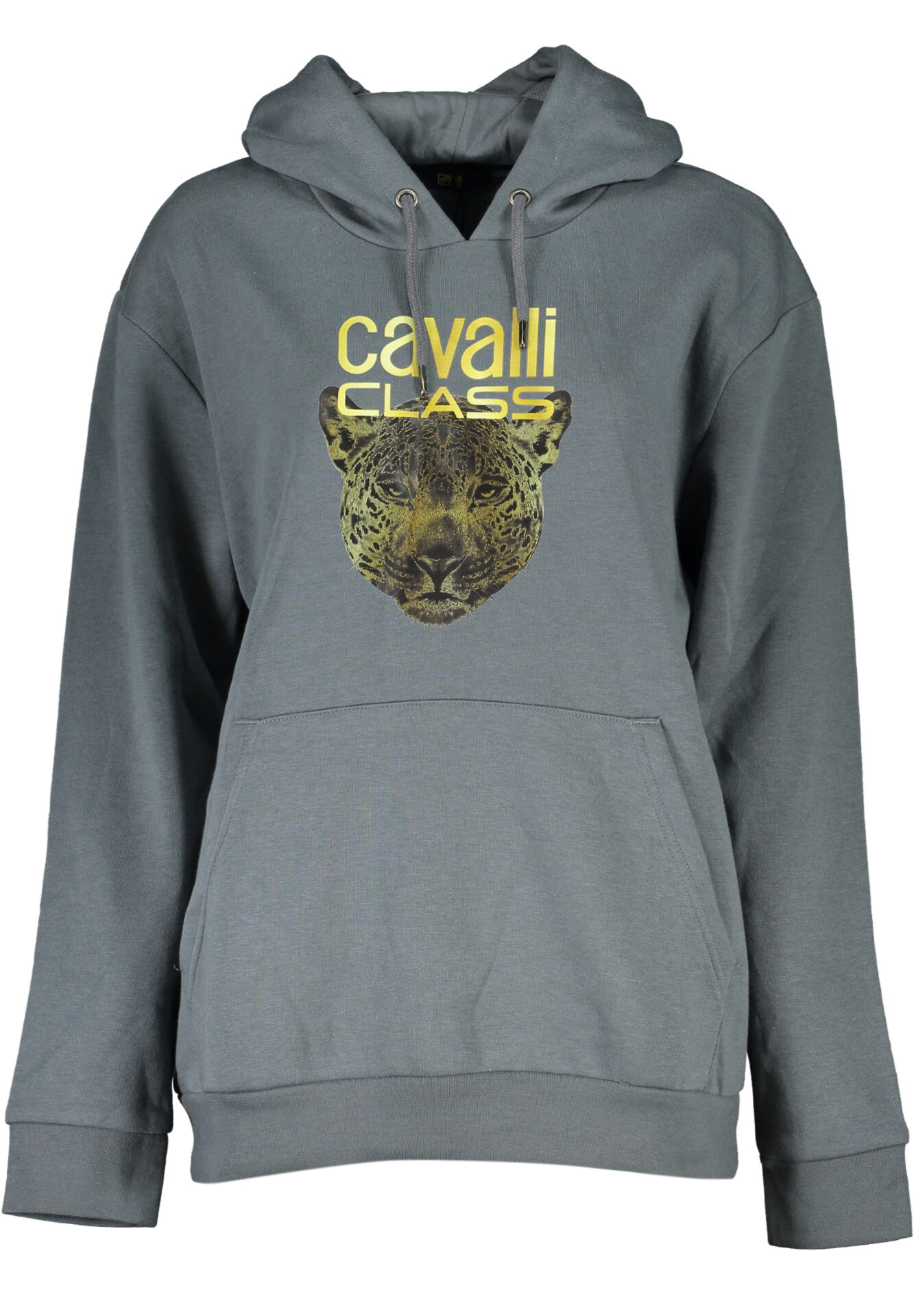 CAVALLI CLASS WOMEN'S GRAY ZIPLESS SWEATSHIRT