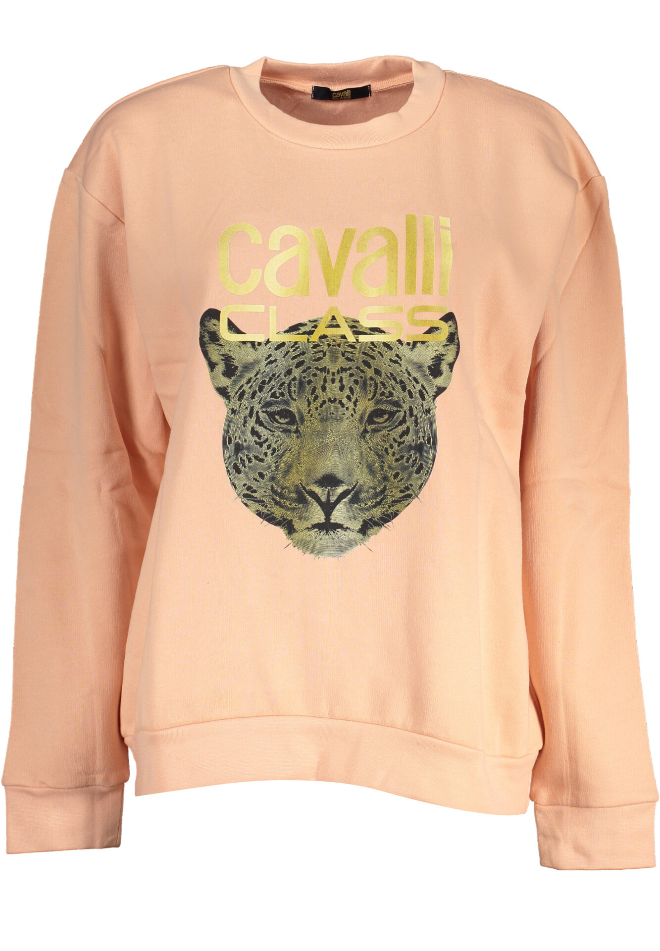 CAVALLI CLASS WOMEN'S PINK SWEATSHIRT WITHOUT ZIP