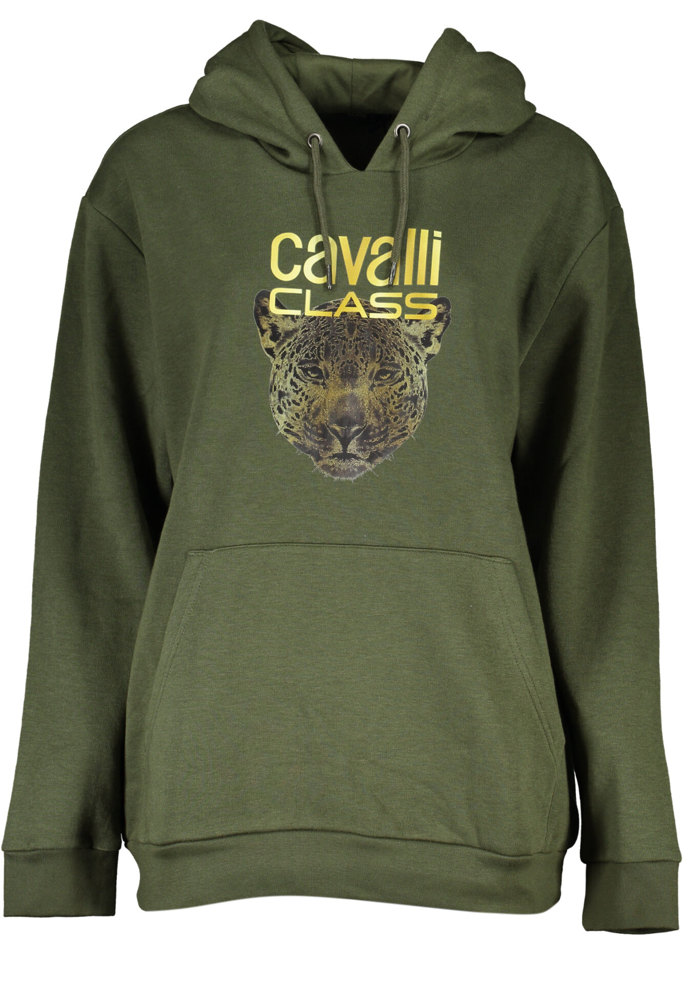 CAVALLI CLASS WOMEN'S ZIPLESS SWEATSHIRT GREEN