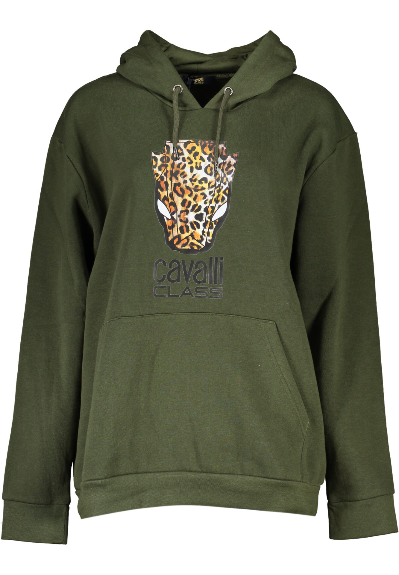 CAVALLI CLASS WOMEN'S ZIPLESS SWEATSHIRT GREEN