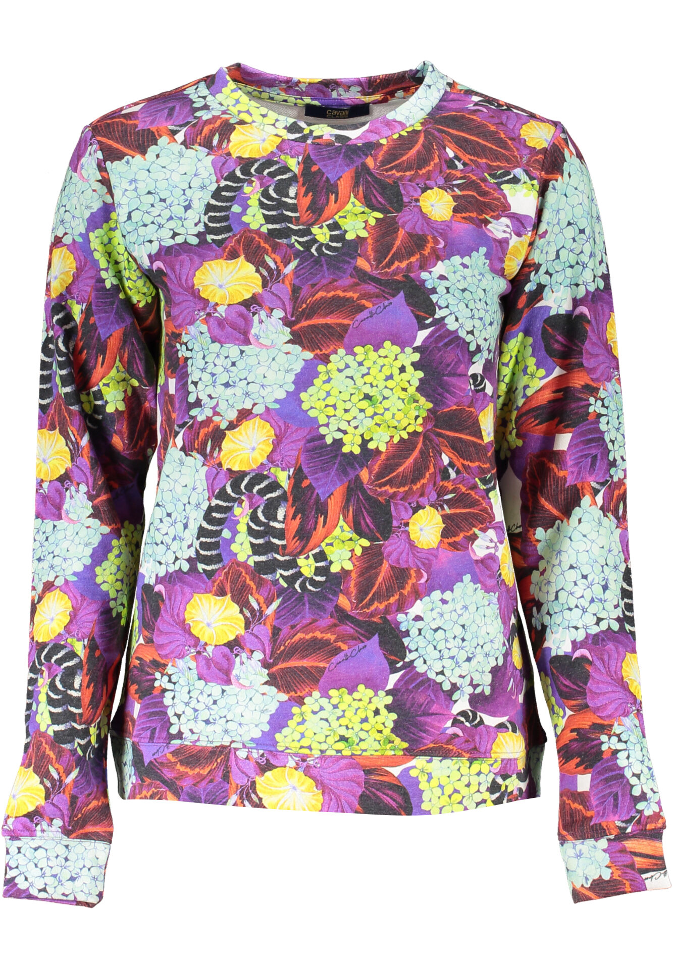 CAVALLI CLASS WOMEN'S SWEATSHIRT WITHOUT ZIP PURPLE