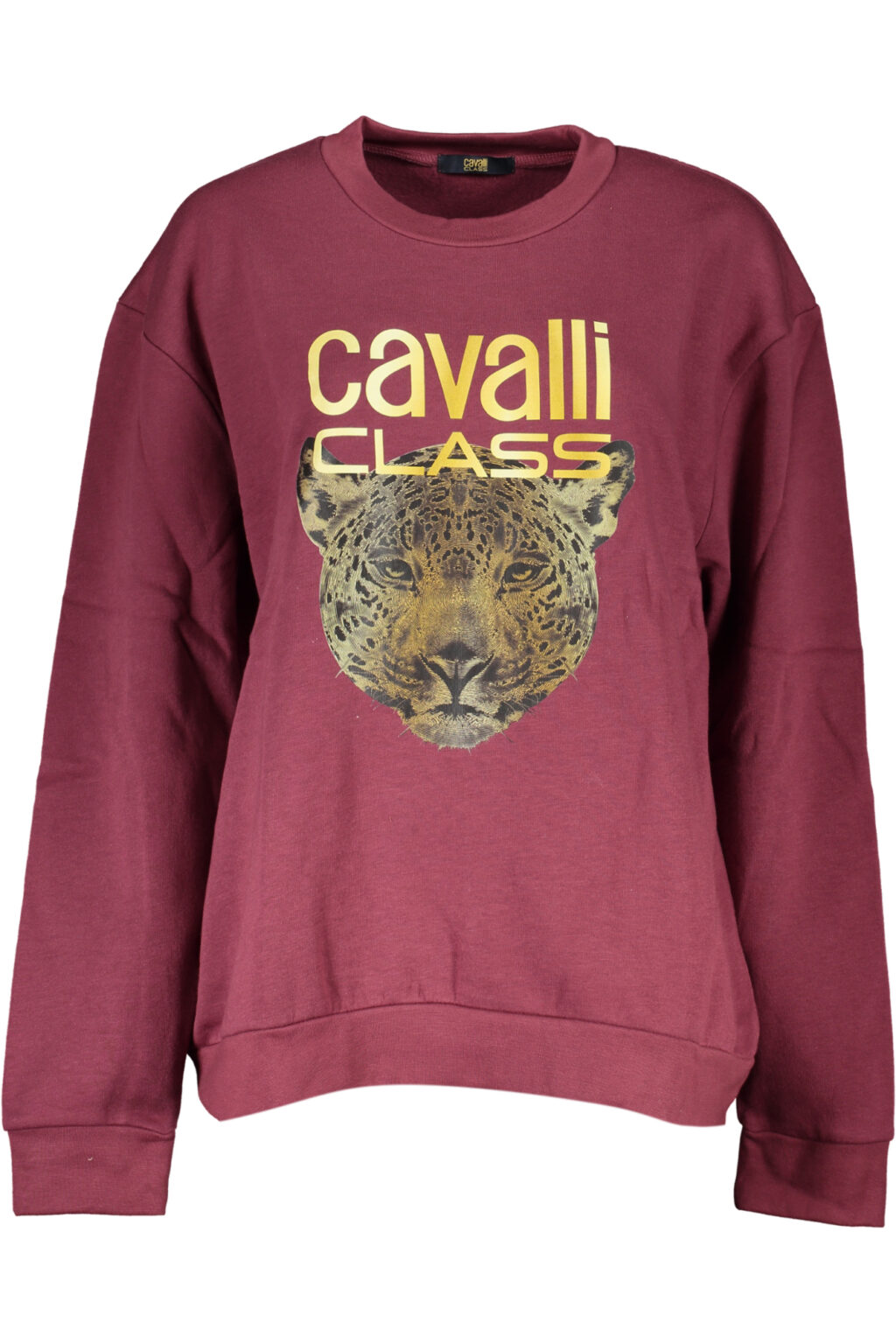 cavalliclassfelpasenzazipdonnaviola_1 CAVALLI CLASS violetinis moteriškas džemperis be užtrauktuko