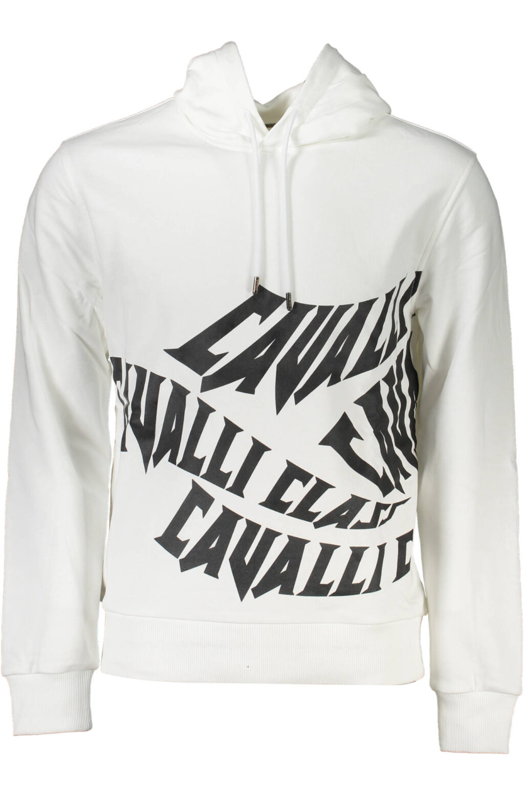cavalliclassfelpasenzazipuomobianco_1 CAVALLI CLASS baltas vyriškas džemperis