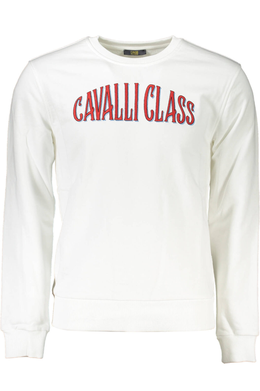 cavalliclassfelpasenzazipuomobianco_1 CAVALLI CLASS baltas vyriškas džemperis