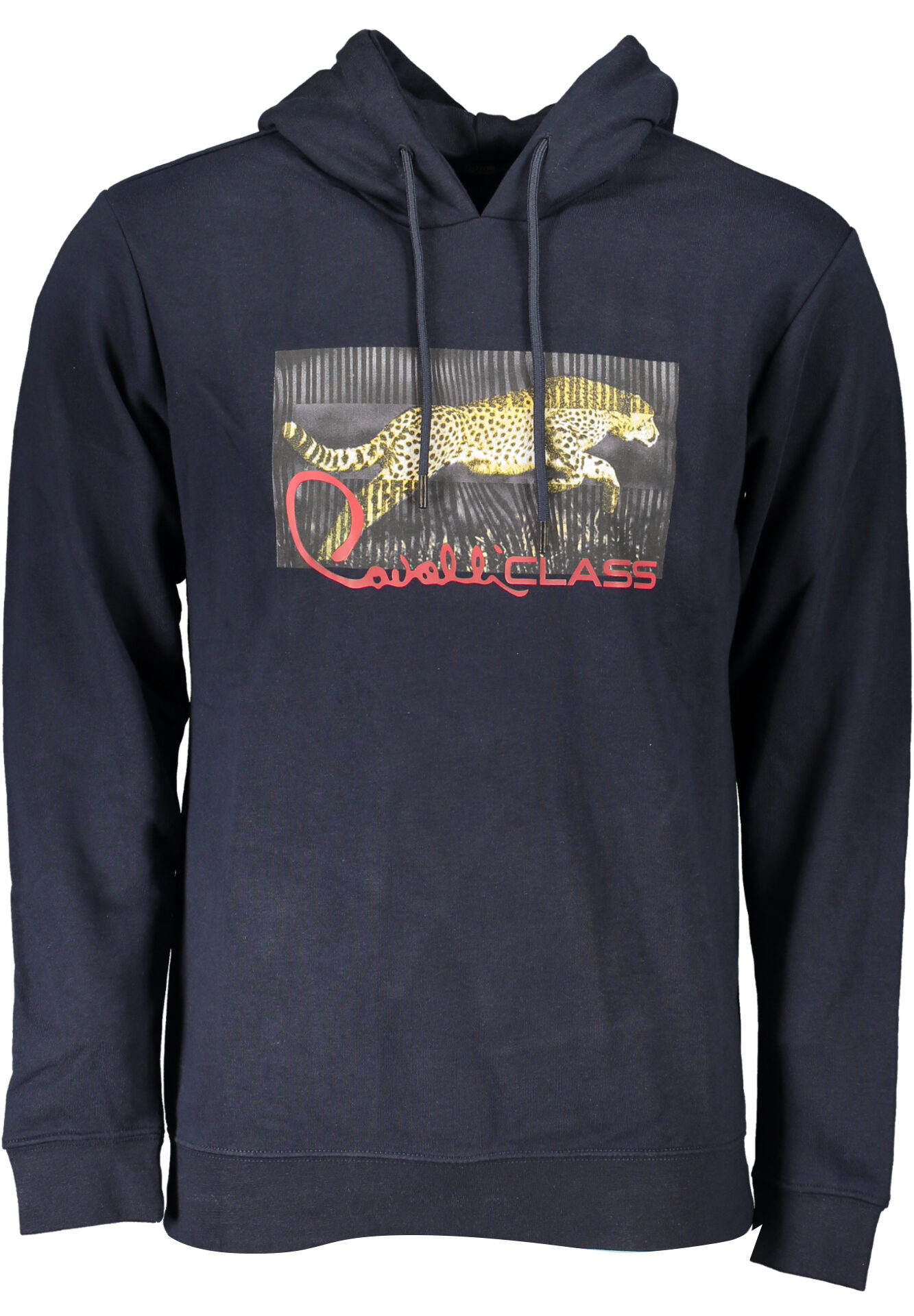 CAVALLI CLASS MEN'S BLUE ZIPLESS SWEATSHIRT
