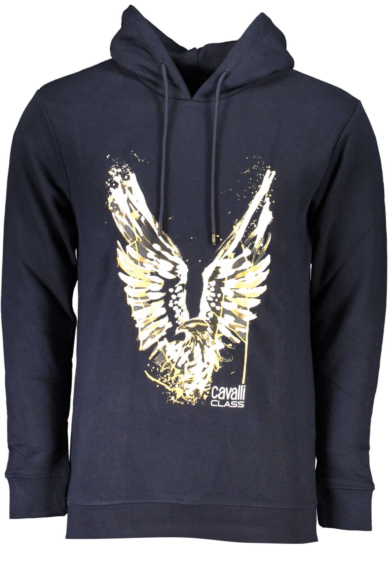 CAVALLI CLASS MEN'S BLUE ZIPLESS SWEATSHIRT