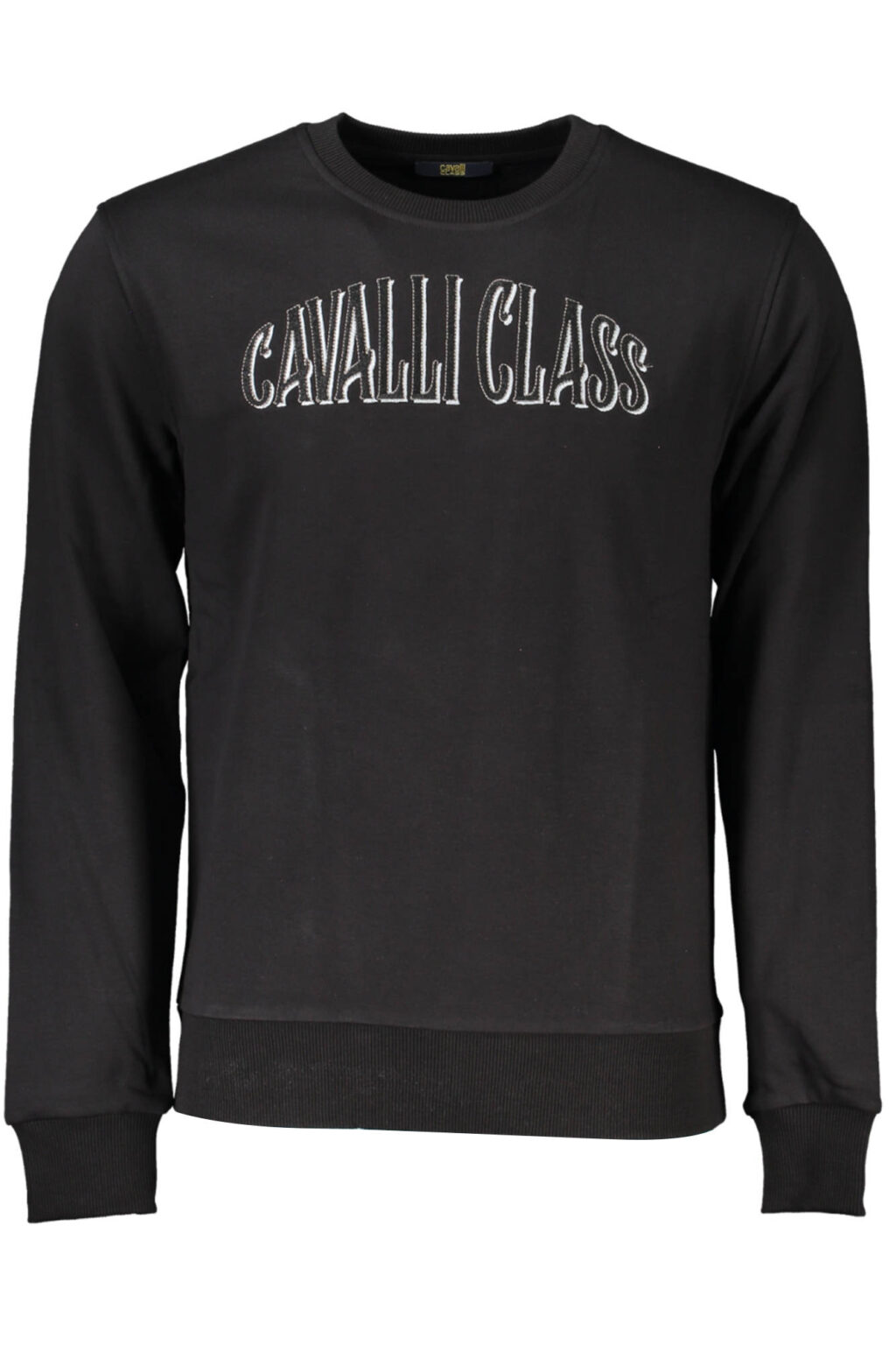 cavalliclassfelpasenzazipuomonero_1 CAVALLI CLASS juodas vyriškas džemperis