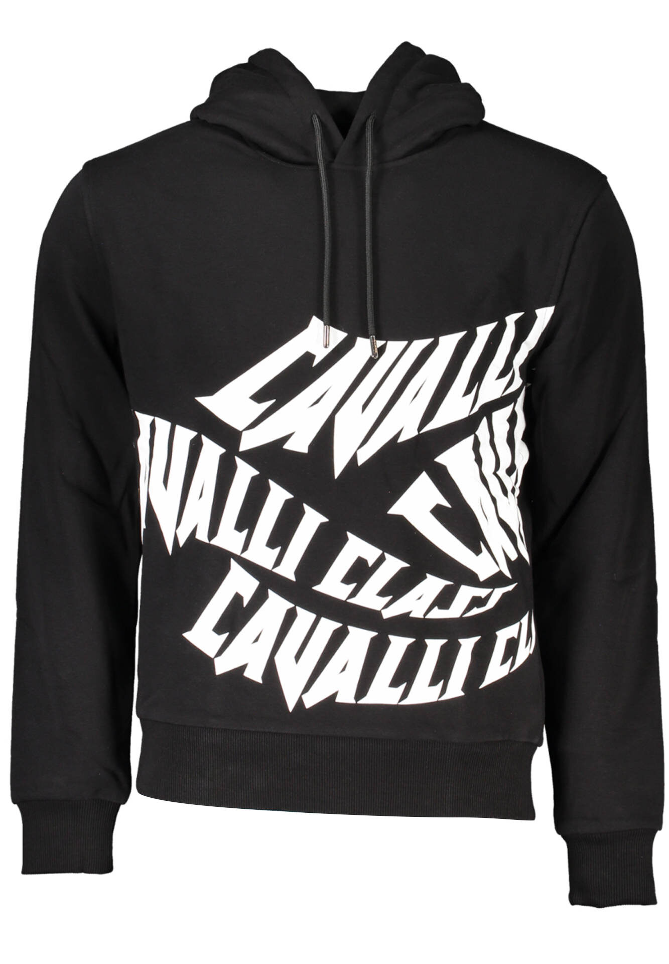 CAVALLI CLASS SWEATSHIRT WITHOUT ZIP BLACK MAN