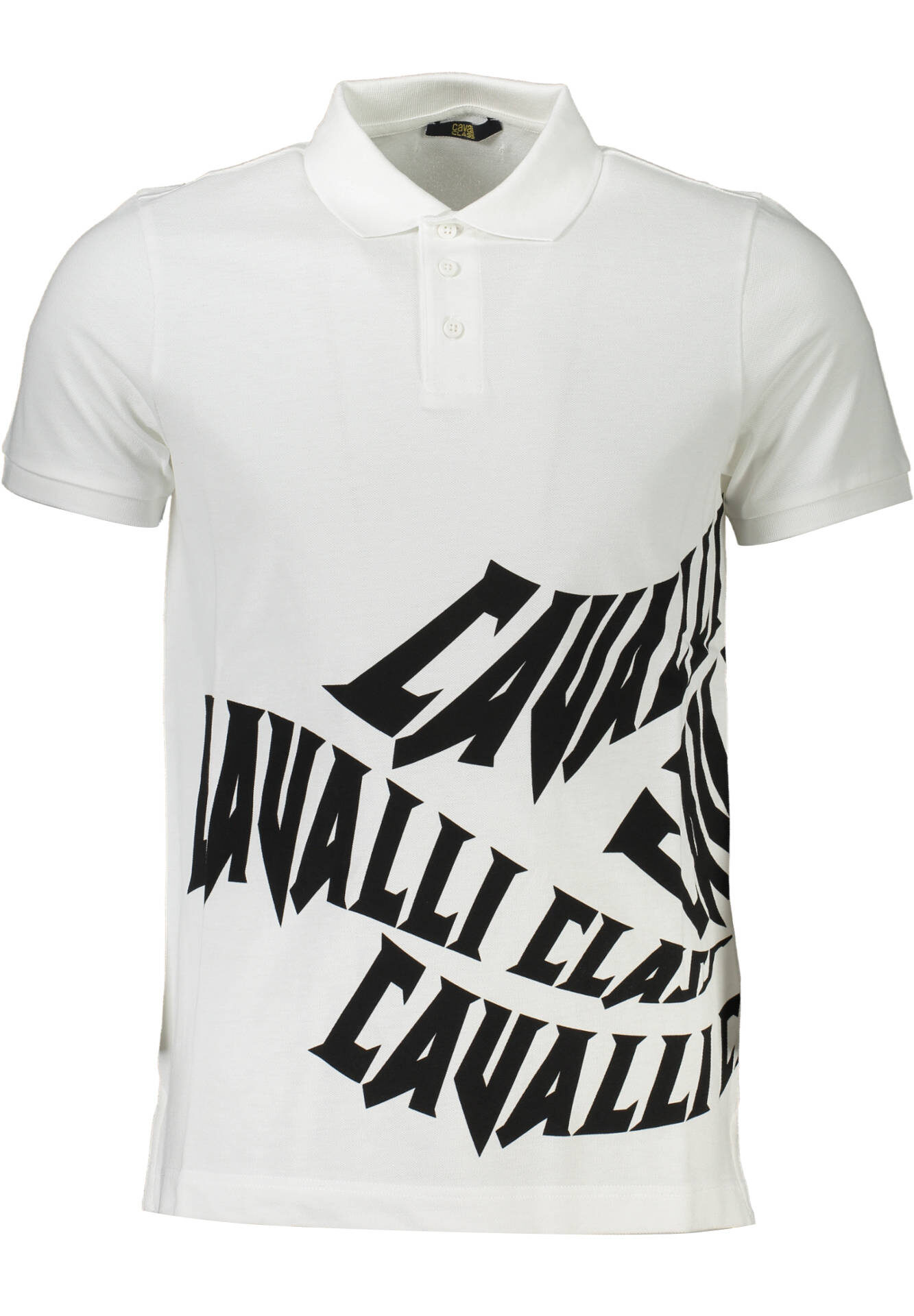 CAVALLI CLASS POLO SHORT SLEEVE MAN WHITE